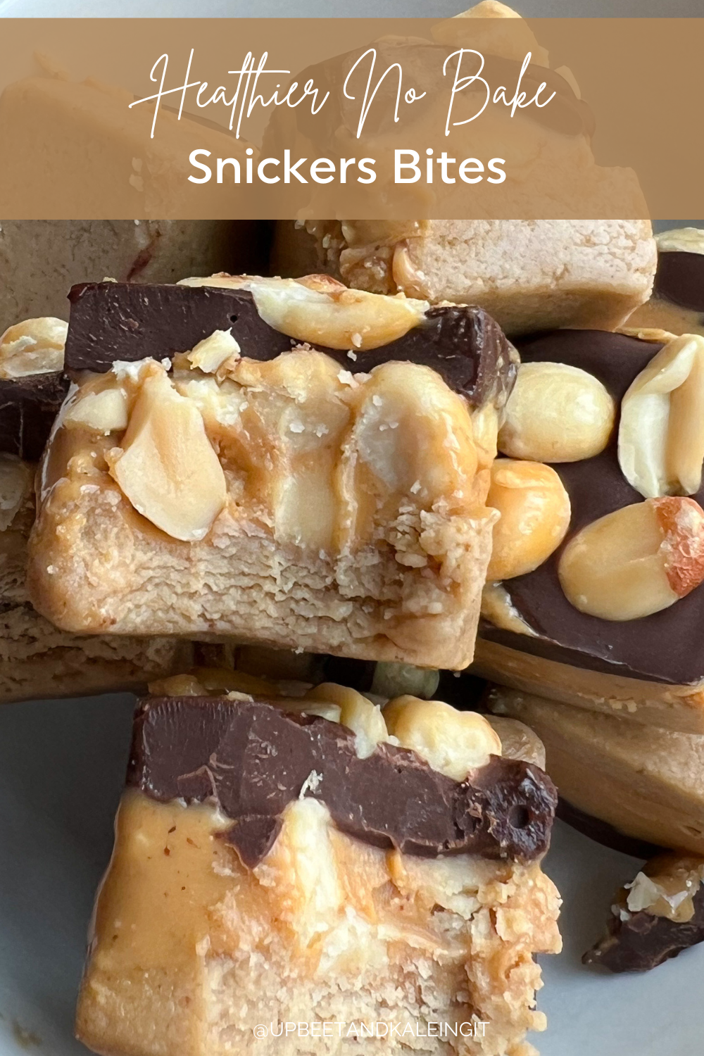Snickers Options Healthier No Bake Snickers Bites - Upbeet & Kaleing It