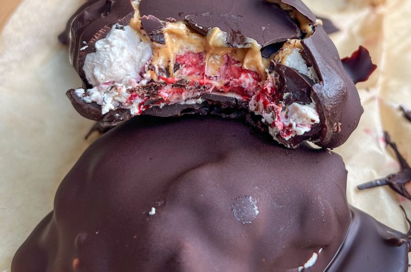 Strawberries and Cream Protein Yogurt Dream Cookies