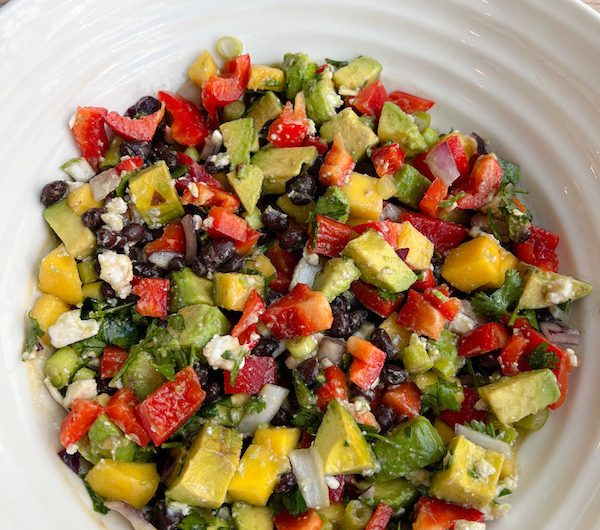 Feel Good Veggie, Bean and Mango Salsa Salad