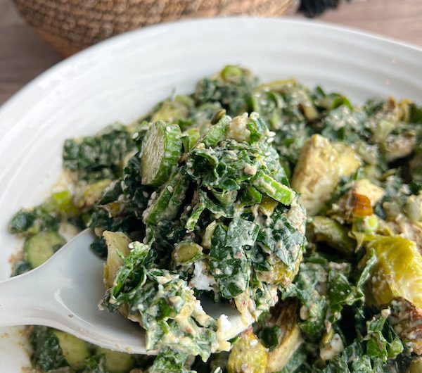 Nourishing Seed Cycling Green Goddess Salad