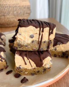 No-Bake Cookie Dough Freezer Squares - Upbeet & Kaleing It