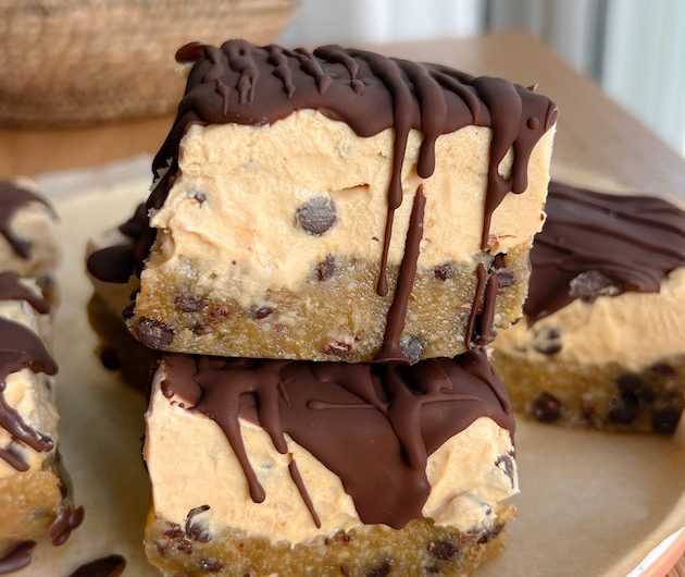 No-Bake Cookie Dough Freezer Squares