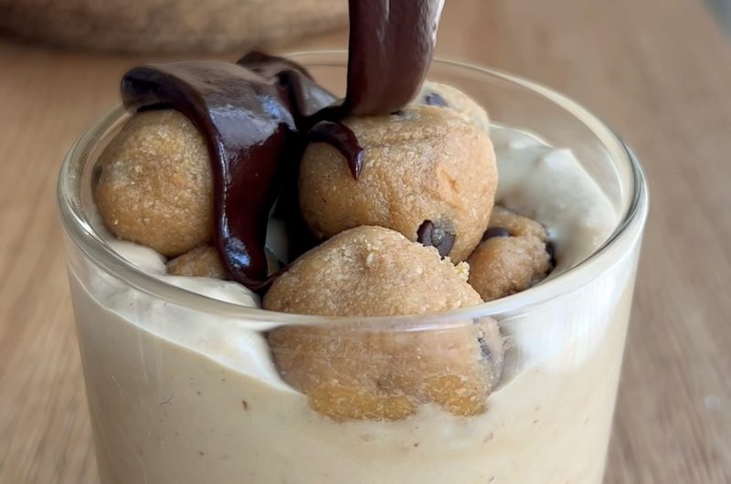 Creamy Vegan Cookie Dough Protein Parfait