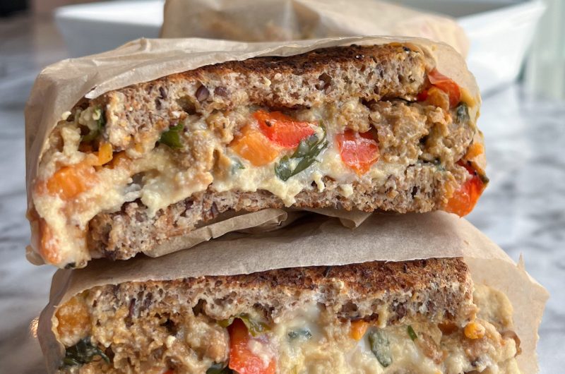 Savory Vegan Protein-Packed Breakfast Sandwiches