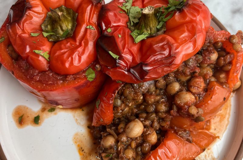 Blue Zone Lentil and Chickpea Gemista