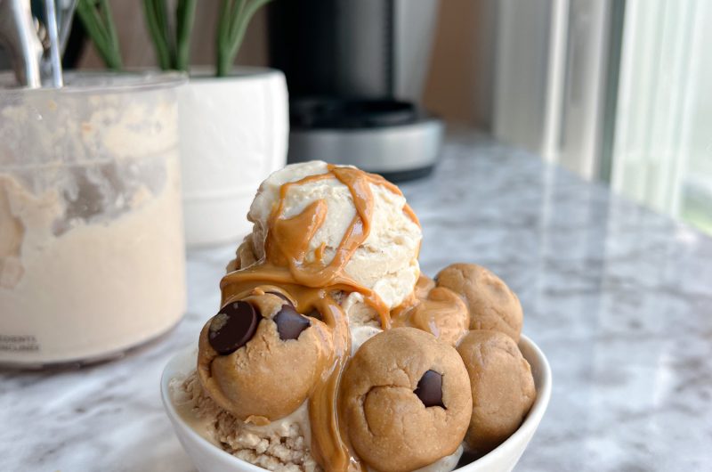 Vegan Peanut Butter Cookie Dough Protein Ice Cream