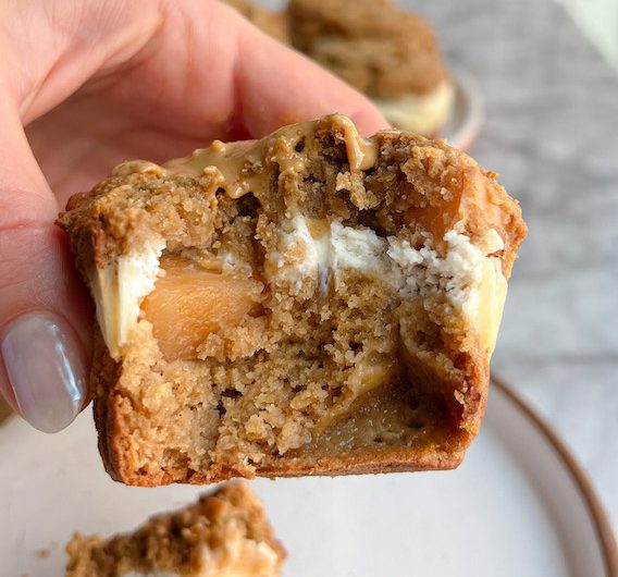 Vegan and Gluten-Free Apple Pie Cream Cheese Dream Muffins