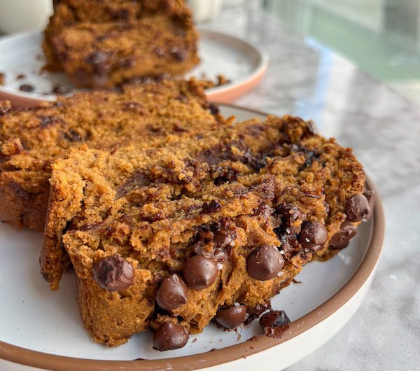 You Won't Believe It's Vegan and Gluten Free Pumpkin Chocolate Chip Bread