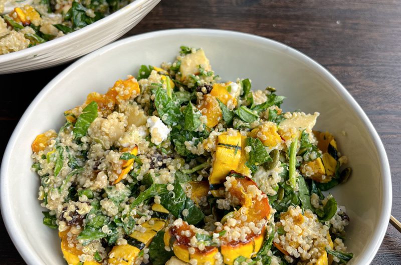 Plant-Based Autumn Quinoa & Delicata Squash Salad
