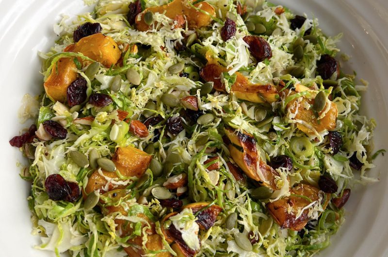 Must-Try Winter Salad with Maple Vinaigrette and Delicata Squash