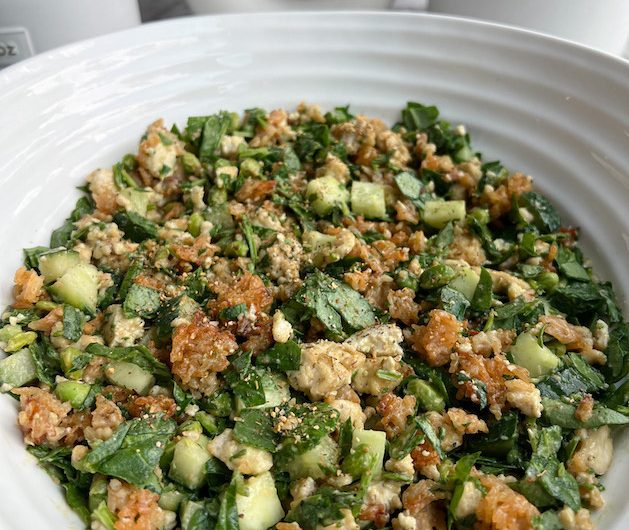 Plant Powered Protein Crispy Rice Salad