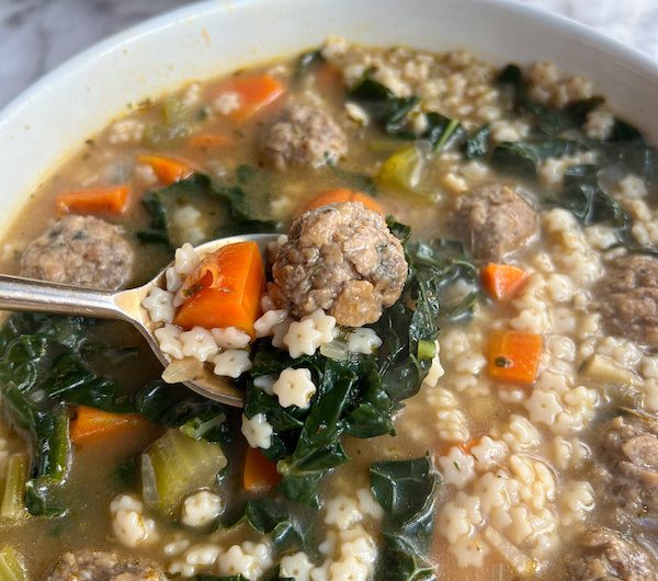 Unbelievably Cozy Plant-Based Italian Wedding Soup