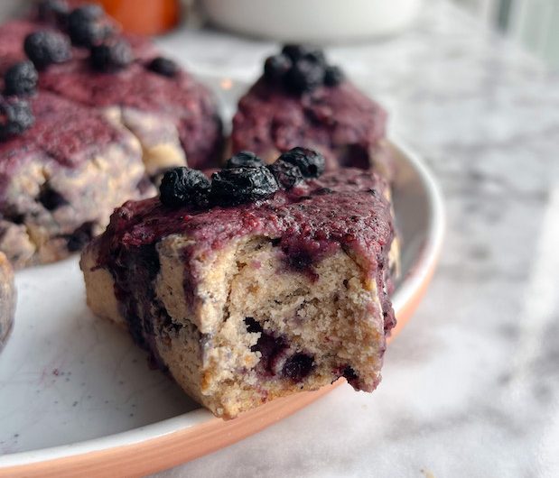 Dreamy Blueberry Banana Bread Gluten-Free Scones (Plant-Based!)