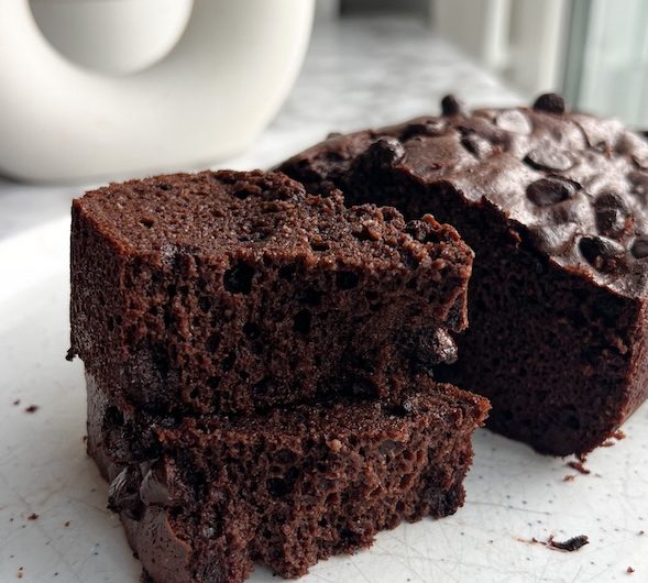 The Best Double Chocolate Protein Brownie Bread