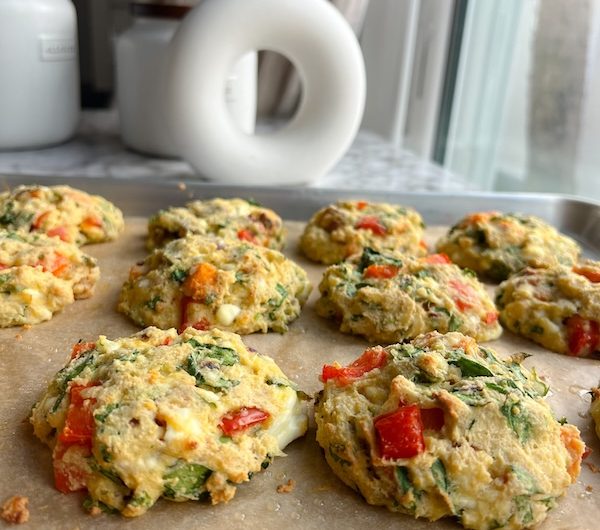 Veggie-Packed Protein Snacking Biscuits