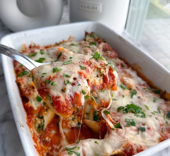Cozy High Protein Stuffed Shells (Vegetarian + Meal Prep Friendly)
