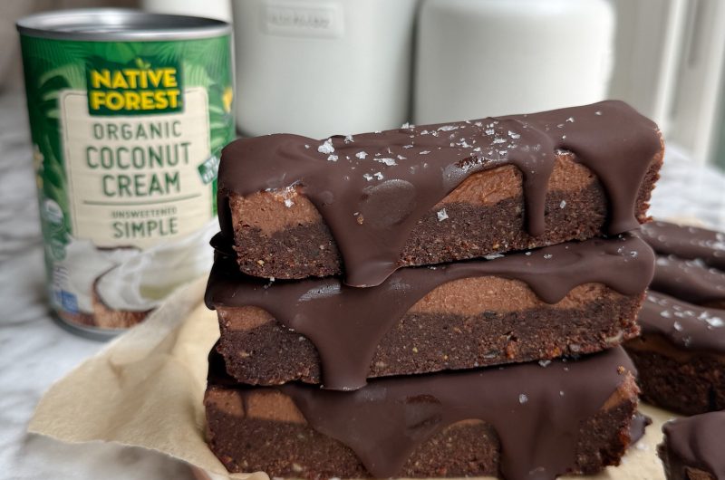 No Bake Double Chocolate Brownie Bars