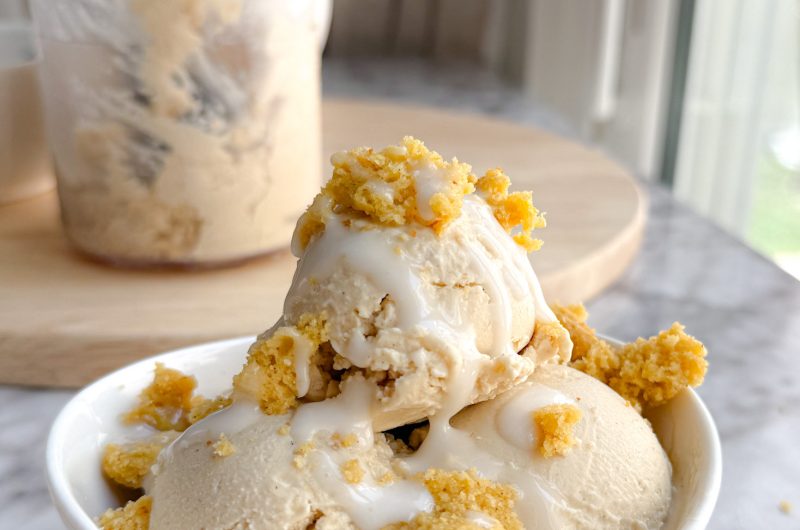 Starbucks Inspired Lemon Loaf Protein Ice Cream