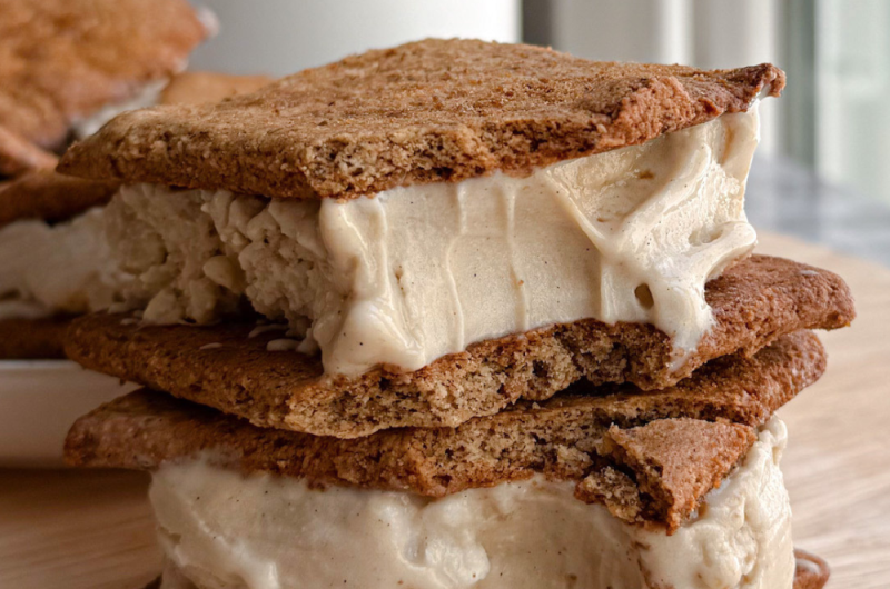 Homemade Banana Protein Ice Cream Sandwiches (Vegan & Gluten-Free)