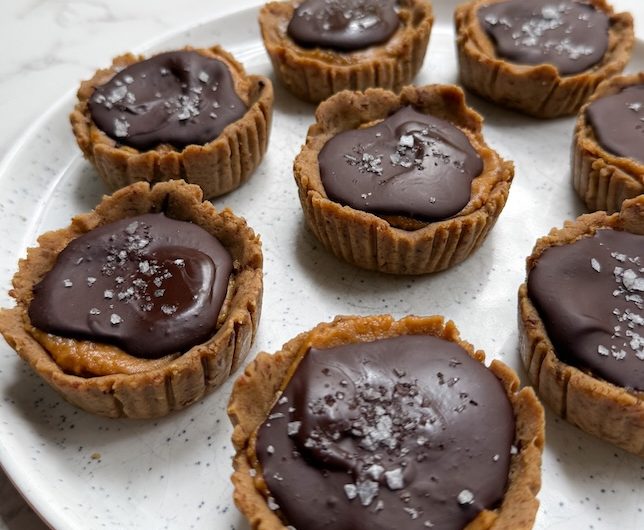 Better Than Twix No Bake Protein Cups