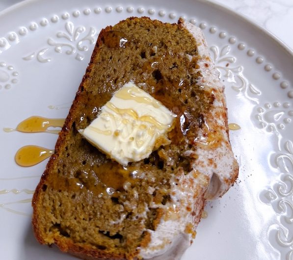 Unbelievably Healthy Pumpkin Protein Bread (14g Protein!)