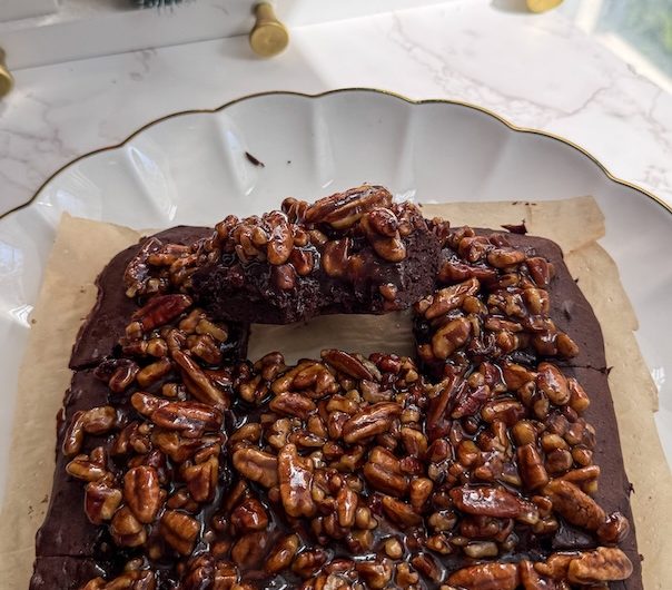 The Best Gluten-Free Holiday Pecan Pie Brownies