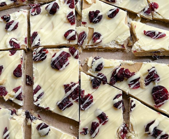 Better Than Starbucks Cranberry Bliss Protein Bark