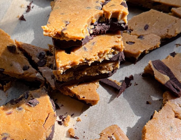 Easy No Bake Cookie Dough Fudge Bark