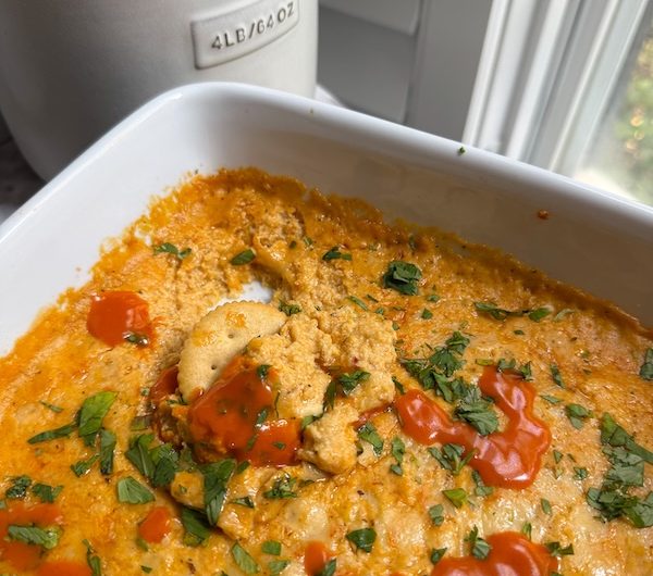 Creamy Buffalo Corn & White Bean Cottage Cheese Dip (High-Protein)