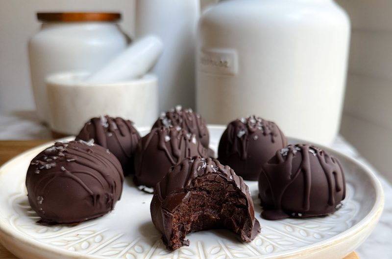 Date-Sweetened Chocolate Protein Truffles (Freezer-Friendly)