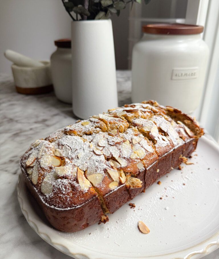 High Protein Almond Croissant Banana Bread